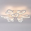 Modern LED Semi Flush Ceiling Light with 3 Color Modes, Dimmable Brightness and Remote Control for Bedroom, Kids Room, Apartment, or Loft,9 Lights - 3 of 4