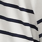 placed ivory/navy stripe