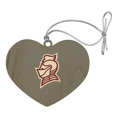 Bellarmine University Secondary Logo Heart Love Wood Christmas Tree Holiday Ornament