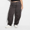 Women's Mid-Rise Barrel Cargo Pants - Wild Fable™ - 2 of 3