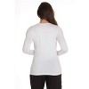 Just Love Womens Underscrub Silky Long Sleeve T-Shirt Plain Undershirt Tee - 3 of 3