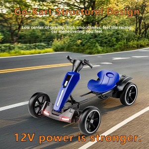 YOOCOZZ Kids Electric Pedal Go Kart - Foldable, Adjustable Seat, Non-Slip EVA Wheels (3-8 Years, Outdoor) - 1 of 4