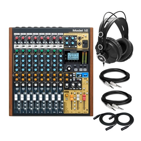 Tascam Model 12 All-In-One Digital Multitrack Recorder with Headphones  Bundle