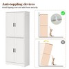 70" Tall Pantry Cabinet, Kitchen Pantry Storage Cabinets with 2 Door and 3 Adjustable Shelves - 3 of 4