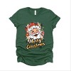 Merry Christmas Santa Wink - Women's Short Sleeve Graphic T-Shirt - 3 of 4