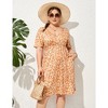 LXT-Plus Size Summer Dress Women's  A-Line Swing Floral Party Midi Dresses - 2 of 3
