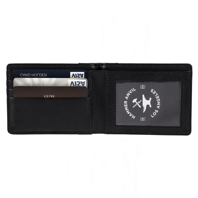 Hammer Anvil Mens Slimfold Wallet RFID Safe Thin Bifold Front Pocket Wallet, 2 of 6