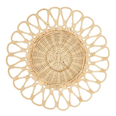 Saro Lifestyle Rattan Table Mats (set Of 4) : Target