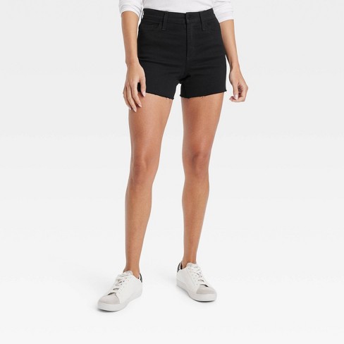 Women's High-rise Jean Shorts - Universal Thread™ Black 4 : Target