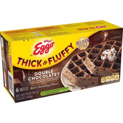 Eggo Thick & Fluffy Frozen Chocolatey Chip Waffles - 11.6oz/6ct
