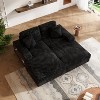VASIP Convertible Oversized Double Lounge Chair - Fluffy Corduroy Fabric, Combination Design，Modern Sleeper Sofa Chair，for Living Room，Apartment - 3 of 4