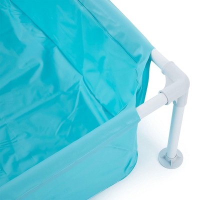 Intex Blue 4-Foot Vinyl Frame Kiddie Pool with Pump