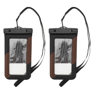 Unique Bargains Half Stripe Mobile Waterproof Bag 2 Pcs - 1 of 4