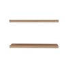 Vynxaria Rustic Decorative Wall Shelf Set of 2 - Farmhouse Floating Design for Small Spaces - 4 of 4