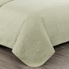 FIONECA Oversized 3 Piece Quilted Bedspread Set Includes Bedspread Matching Shams For Versatile Bedroom Styling - 3 of 4
