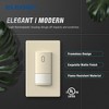 ELEGRP Sensor Light Switch Single Pole, PIR Infrared Motion Activated Wall Switch No Neutral Wire, CFL/LED/Incandescent Bulb,UL Listed, Apricot 2PC - 2 of 4