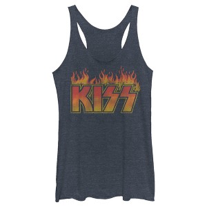 Women's KISS Fired Up Racerback Tank Top - 1 of 4