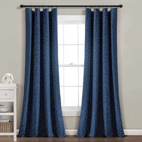 84 Blackout Tassel Kids' Curtain Panel White/black - Pillowfort™ : Target