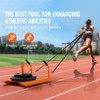 VEVOR Weight Training Pull Sled, Fitness Strength Speed Training Sled with Handle, Steel Power Sled Workout Equipment - 3 of 4