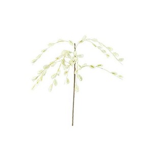 White Frond Flower Stems 44"H – Flexible EVA Foam & Wire Hanging Floral Arrangement (Set of 6) By Zuo Modern - 1 of 3