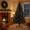 6.5 Ft Prelit Artificial Christmas Tree,Christmas Tree with 250 Warm White LED Lights & 818 Branches - 2 of 4