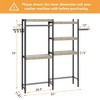 5-Tier Over The Washer Dryer Storage Shelf – Heavy Duty Wood Laundry Organizer with Clothes Drying Rack, Space-Saving for Home Decor - 2 of 4