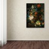 Trademark Fine Art -Jan Van Huysum 'Still Life With Flowers And Fruit' Canvas Art - 3 of 3