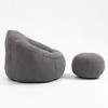 NicBex Bean Bag Chair Floor Chair with Padded Foam Padding Compressed Bean Bag, Upholstered Footrest for Living Room, Bedroom - 4 of 4