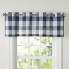 The Lakeside Collection Buffalo Check Curtain Collection - Navy Valance - 3 of 3