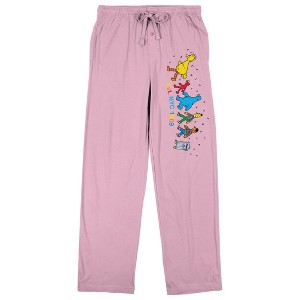 Sesame Street Characters Walking EST NYC 1969 Women’s Cradle Pink Sleep Pajama Pants - 1 of 4