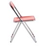 Transparent Folding Chair Chair Pc Plastic Living Room Seat - 3 of 4