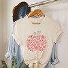 Simply Sage Market Women's Colorful Flower Apple Short Sleeve Graphic Tee - 3 of 4