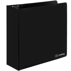 3 Ring Binder Clear View Cover with 2 Inside Pockets, Colored School Supplies Office and Home Binders – by Enday - 1 of 4