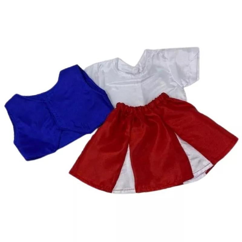 14-inch Doll Clothes - Cheerleader Outfit with Pom Poms and Gym