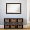 41" x 29" Wildwood Framed Wall Mirror Brown - Amanti Art - 4 of 4