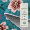 Lahome Modern Butterfly Floral Short Pile Velvet Rectangular Indoor Area Rug - 3 of 4
