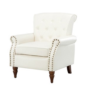 Tyre Armchair with Nailhead Trim  | ARTFUL LIVING DESIGN - 1 of 4