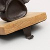 TopComfy Decorative Object Marble and Shiny Polish Woof Stocking Holder Stylish Accent for Holiday Decor, Black, 4.75"*5"*4.5" - 4 of 4