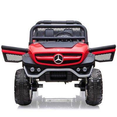 24V Ride On Truck Car for Kids 2 Seater Licensed Mercedes Benz Toddles Electric Car Ride On Toy with Remote Control