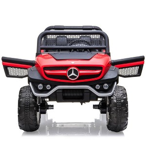 24V Ride On Truck Car for Kids 2 Seater Licensed Mercedes Benz Toddles Electric Car Ride On Toy with Remote Control - 1 of 4