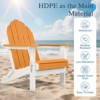 Aoodor HDPE Outdoor All-Weather Folding Adirondack Chair for Patio, Garden, Backyard, Deck Lawn Fire Pit 32'' (L) x 29'' (W) x 37'' (H) - 4 of 4