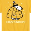 Boys' - Peanuts - Cozy Snoopy Short Sleeve Graphic T-Shirt - 2 of 4