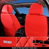 Coverado Car Seat Covers Front and Rear Faux Leather Seat Protector Accessories Universal Fit Most Vehicles - 3 of 4