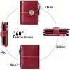 Wikineon Small Women's Leather Bifold Wallet - RFID Blocking Credit Card Holder with Zipper Coin Pocket, Organized Card Slots for Easy Access - 4 of 4