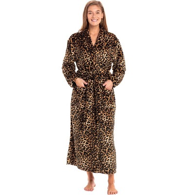 Alexander Del Rossa Classic Women's Warm Fleece Robe, Long Plush Bathrobe