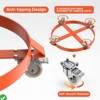 55 Gallon Drum Dolly Heavy Duty 1000LBS Load Capacity Drum Cart Non Tipping Hand Truck (2 Pack) - 4 of 4