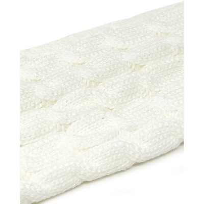 Wrapables Women's Cable Knit Leg Warmers, Cream - image 3