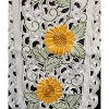 Jiallo Sunflower Embroidered Cutwork Rectangular Table Runner, 16 by 45 inch Table Linen Decor, Water Resistance, Machine Wash safe - 2 of 4