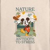 Women's - Disney - Nature The Antidote To Stress Lightweight French Terry Wide Neck Long Sleeve Shirt - 2 of 4