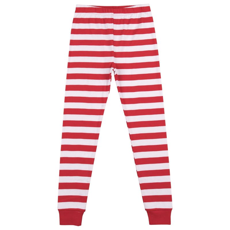 Captain Underpants Superhero Pose Long Sleeve Shirt & Red & White Striped Sleep Pajama Pants Set, 4 of 5